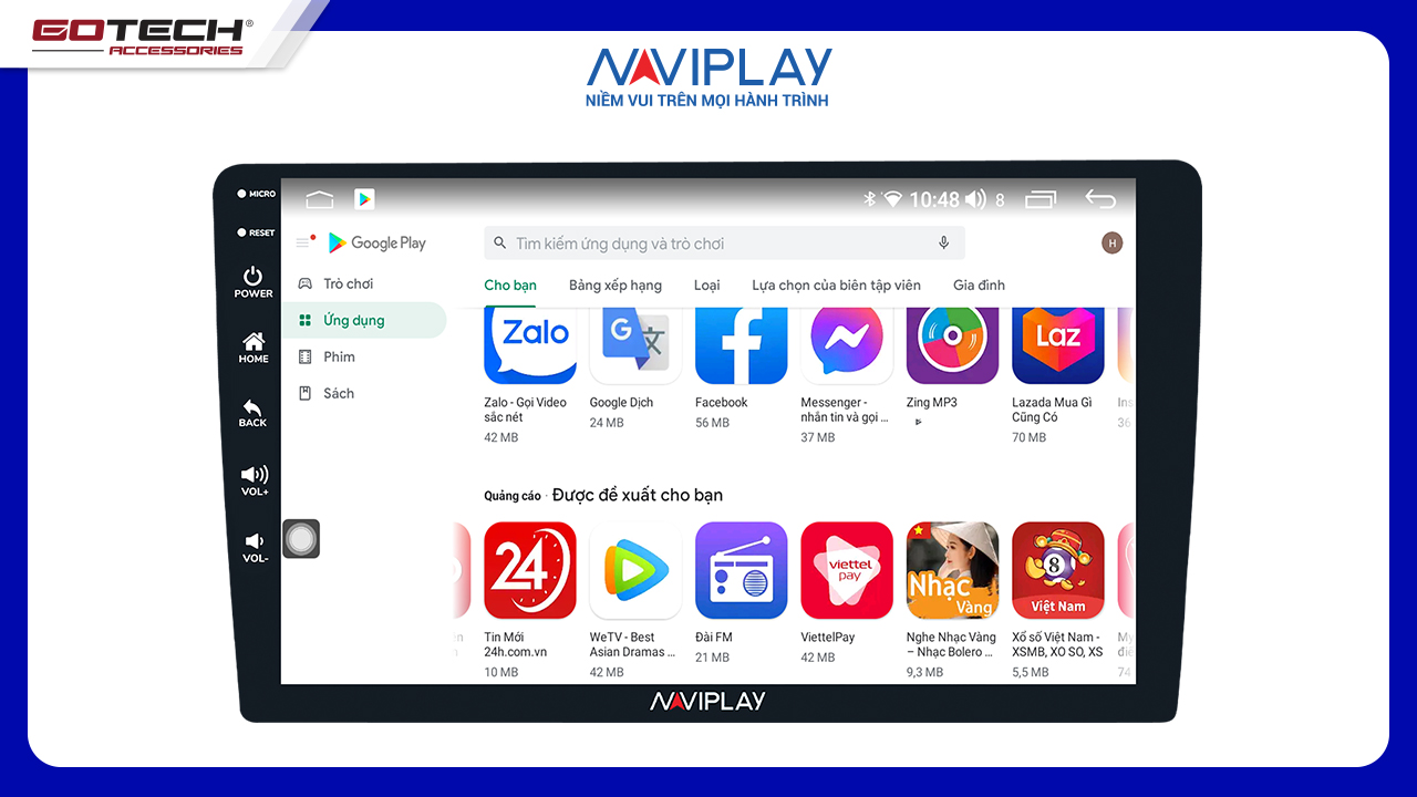 MÀN HÌNH Ô TÔ THÔNG MINH NAVIPLAY NC360